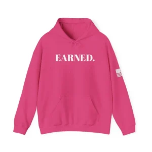 Hot Pink Gunny Gear Earned Unisex Dry Blend Hoodie