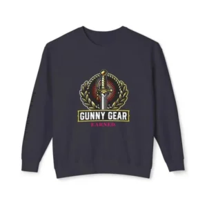 Black Gunny Gear Unisex Lightweight Crewneck Sweater